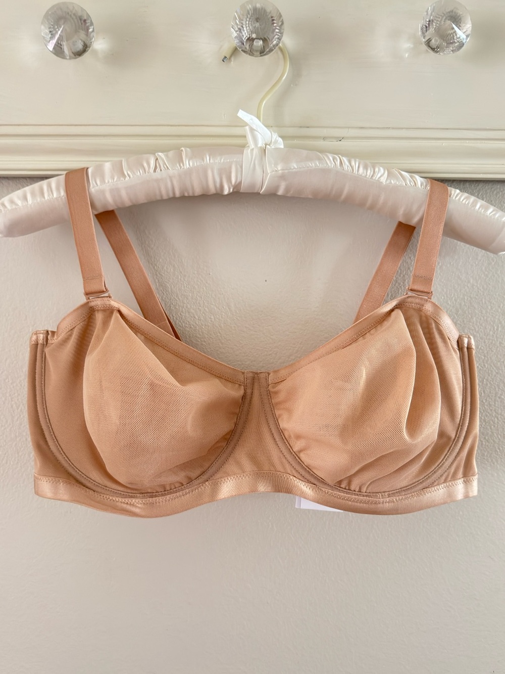HSIA FBD0520 Bella Convertible sheer Strapless Bra - Natural Beige Nude Size 42D